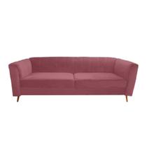 Sofá Chesterfield Camel 2,30M - Suede Rose / Recepção, moveis, sala, decoração Sofá Chesterfield Camel 2,30M - Suede Rose / Recepção, moveis, sala, decoração