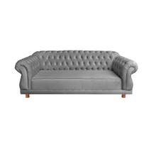 Sofá Chesterfield Capitone Duque Suede Amarelo2,00cm