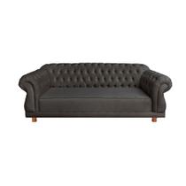 Sofá Chesterfield Capitone Duque Suede Amarelo2,00cm