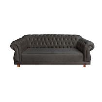 Sofá Chesterfield Capitone Elisabeth Suede 1,80cm