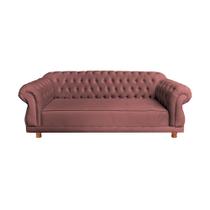 Sofá Chesterfield Capitone Elisabeth Suede Rose 1,80cm Sofá Chesterfield Capitone Elisabeth Suede Rose 1,80cm