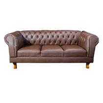 Sofa chesterfield duque 1.80 corano cafe pronta entrega - NOVO ENCANTO