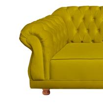 Sofá Chesterfield Elisabeth 1,80 - Suede Amarelo / sala de estar, recepção, barbearia Sofá Chesterfield Elisabeth 1,80 - Suede Amarelo / sala de estar, recepção, barbearia