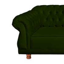 Sofá Chesterfield Elisabeth 2,30 - Suede Verde Musgo / sala de estar, recepção, barbearia Sofá Chesterfield Elisabeth 2,30 - Suede Verde Musgo / sala de estar, recepção, barbearia