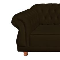 Sofá Chesterfield Elisabeth 2M - Suede Marrom / sala de estar, recepção, barbearia Sofá Chesterfield Elisabeth 2M - Suede Marrom / sala de estar, recepção, barbearia