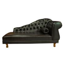 Sofá Chesterfield Elisabeth Divã 1,43m- Corano Café / decoração, sala, consultório, psicólogo