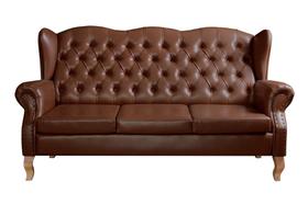Sofá Chesterfield Imperador 3 Lugares Capitonê Decoração Retrô