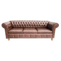 Sofá Chesterfield Luiz XV 2,30 Corano Marrom / Sala, Recepção, decoração