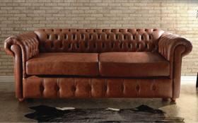 Sofá Chesterfield Vicenzo - Corano - 3 Lugares - 230 cm - Almofadas Fixas