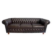 Sofá Chesterfield Victório 3 Lugares 2,30 - Corano Café / Decoração, recepção, sala tv estar Sofá Chesterfield Victório 3 Lugares 2,30 - Corano Café / Decoração, recepção, sala tv estar