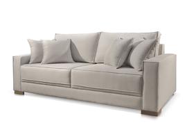 Sofá Cinza Claro Linho Marrocos 3 Lugares 2,2m Design Moderno Confortável Sofá Cinza Claro Linho Marrocos 3 Lugares 2,2m Design Moderno Confortável