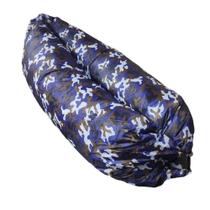 Sofa Colchonete Inflavel Saco de Dormir Camping Puff Acampamento Praia Lazer Ar Livre Descanço Natureza