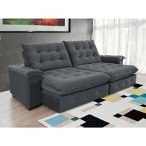 Sofá Coliseu 2.60m Retrátil e Reclinável Super Pillow