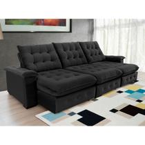Sofá Coliseu 3.10m Retrátil e Reclinável Super Pillow