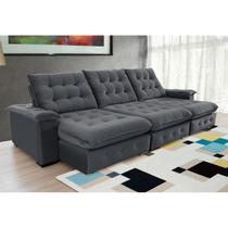 Sofá Coliseu 3.40m Retrátil e Reclinável Super Pillow