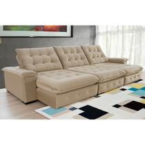 Sofá Coliseu 3.70m Retrátil e Reclinável Super Pillow