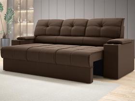 Sofá com Porta Copos Retrátil e Reclinável Tom 2,05m Velosuede - NETSOFAS