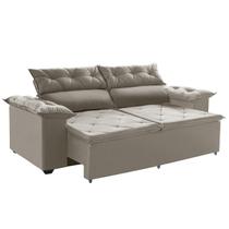 Sofá Compact 2 m Retrátil e Reclinável com Molas Espirais Castor - Sofá na Web