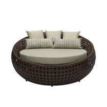 Sofá Concha Redonda 1,50m em Fibra Sintética para Área Externa Jardim e Sacada