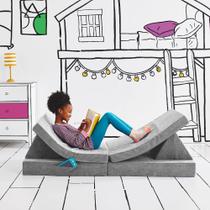 Sofá conversível para crianças e crianças Play Couch YOURIGAMI cinza Sofá conversível para crianças e crianças Play Couch YOURIGAMI cinza