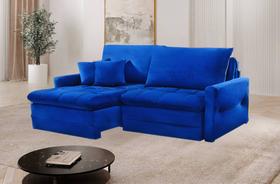 Sofá Cristal Retrátil e Reclinável Caixa Zero 220m Movenzo Estofados