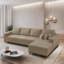 Sofá Cronos 03 Metros Chaise Lado Direito Meu Sofá Online