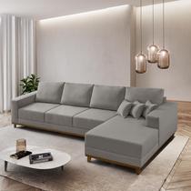 Sofá Cronos 03 Metros Chaise Lado Direito Meu Sofá Online