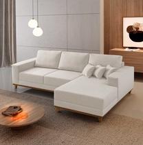 Sofá Cronos 03 Metros Chaise Lado Direito Meu Sofá Online