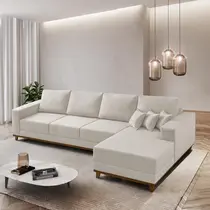 Sofá Cronos 03 Metros Chaise Lado Direito Meu Sofá Online