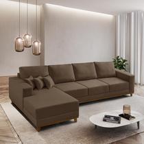 Sofá Cronos 03 Metros Chaise Lado Esquerdo Meu Sofá Online