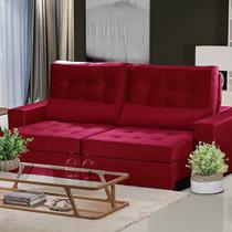 Sofá Curitiba Modular 5 Lugares 2.50 MT Retrátil e Reclinável Yescasa Vermelho Sofá Curitiba Modular 5 Lugares 2.50 MT Retrátil e Reclinável Yescasa Vermelho