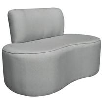 Sofá Curvo 2 Lugares Amsterdã 130cm Bouclé - Doce Sonho Móveis