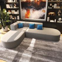 Sofá Curvo Feijão Orgânico 3 Lugares Decoração Moderna e Conforto Exclusivo Sofá Curvo Feijão Orgânico 3 Lugares Decoração Moderna e Conforto Exclusivo