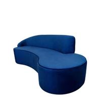 Sofá Curvo Infinity 2,10 Veludo Royal Braço Esquerdo Larbelle