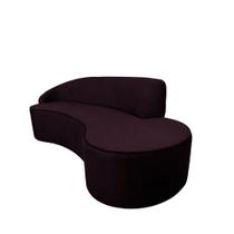 Sofá Curvo Infinity 2,10 Veludo Uva Braço Esquerdo Larbelle Sofá Curvo Infinity 2,10 Veludo Uva Braço Esquerdo Larbelle