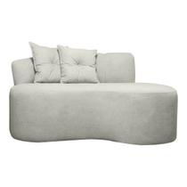 Sofá Curvo Orgânico Plaza 2 Pessoas 145cm Bouclê Bege SOFA STORE