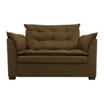 Sofá Dandara 2 Lugares Compacto Estofado Confortável Suede Diversas Cores