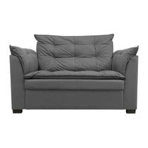 Sofá Dandara 2 Lugares Compacto Estofado Confortável Suede Diversas Cores