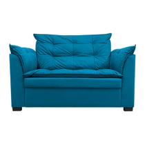 Sofá Dandara 2 Lugares Compacto Estofado Confortável Suede Diversas Cores