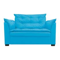 Sofá Dandara 2 Lugares Suede Compacto Estofado Confortável Suede Diversas Cores