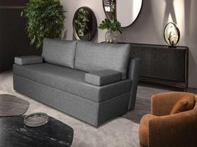 Sofá de 03 Lugares Life_nu Com Baú que se Transforma em Sofá Cama Resistente e Confortável em Linho Sintético