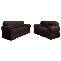 Sofá de 2 e 3 Lugares Viena Marrom