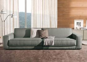 Sofá de 3 Lugares, 2,66 m - Revestimento em Sarja - LOG010