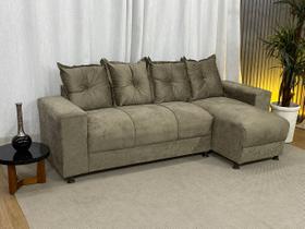 Sofá de 4 Lugares Marrom Cappuccino 630 Chaise Ane Plus Sofá de 4 Lugares Marrom Cappuccino 630 Chaise Ane Plus