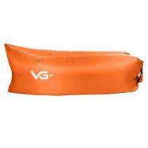 Sofá De Ar Hug Bag Inflável Camping Laranja Vg+