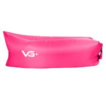 Sofá de Ar Hug Bag Inflável Camping Rosa Vg+ Sofá de Ar Hug Bag Inflável Camping Rosa Vg+