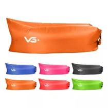 Sofá De Ar Inflável Camping Confortável Saco De Dormir Cor Laranja Sofá De Ar Inflável Camping Confortável Saco De Dormir Cor Laranja