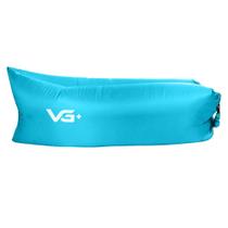 Sofá de Ar Inflável Camping Saco de Dormir Azul Claro VG+