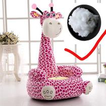 Sofá de assento infantil, desenho animado, animal, girafa, couro confortável