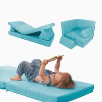 Sofá de brincar Infantil Modular Montessori 4 Peças Verde